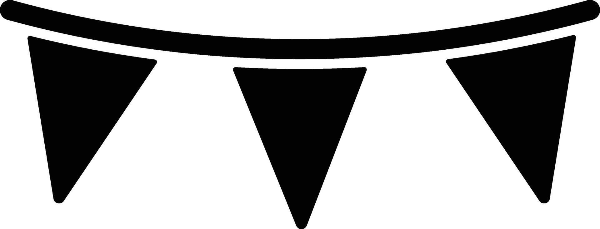 garland icon. Simple glyph of Christmas, New Year and holidays set for UI and UX, website or mobile application on white background vector