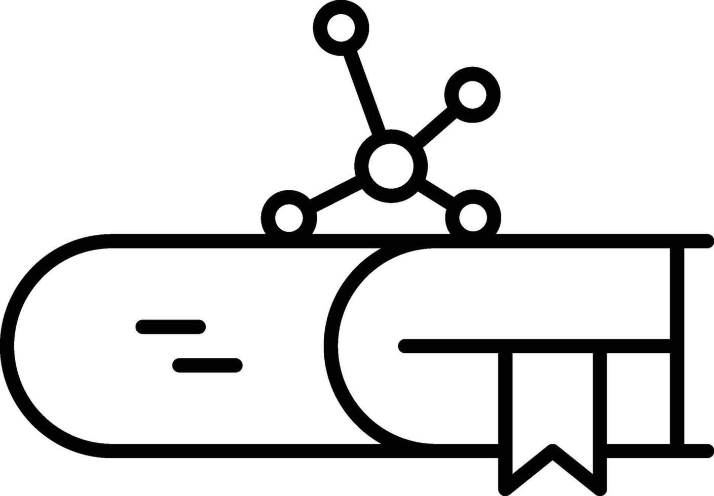 biology, book icon. Simple thin line, outline of Biology icons for UI and UX, website or mobile application on white background vector