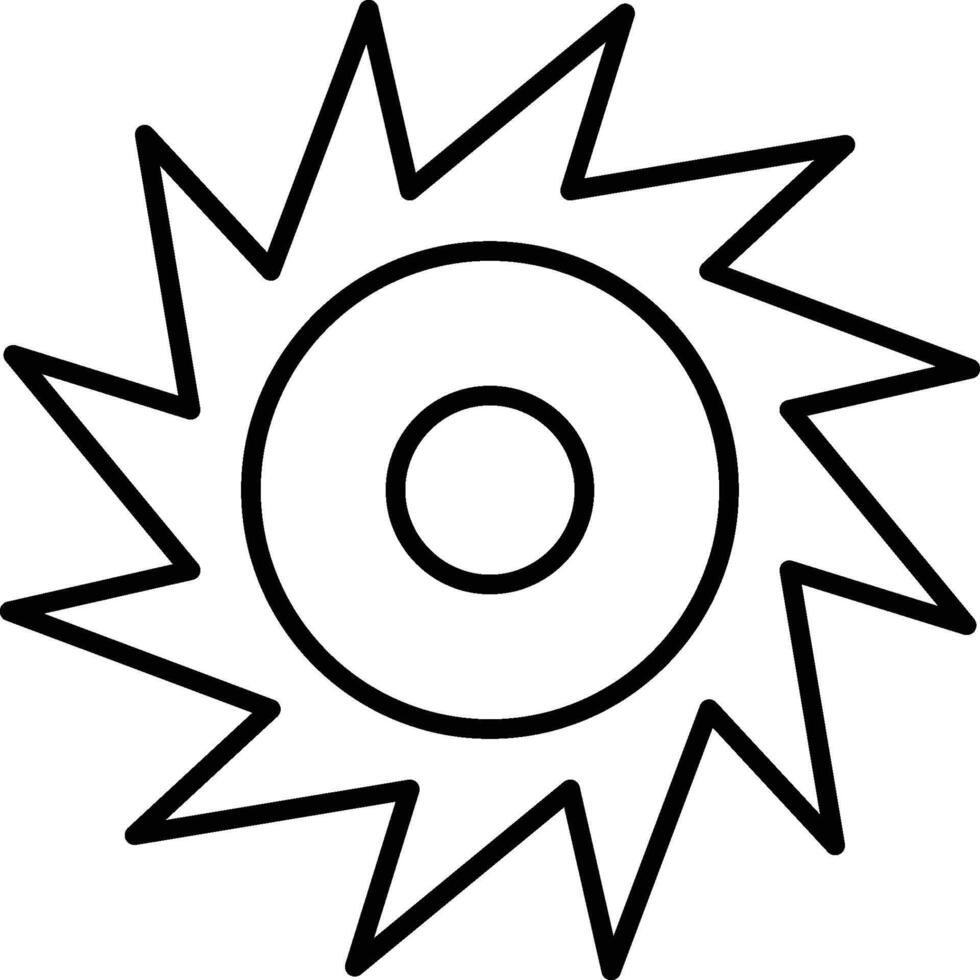 saw, blade icon. Simple thin line, outline of Construction tools icons for UI and UX, website or mobile application on white background vector