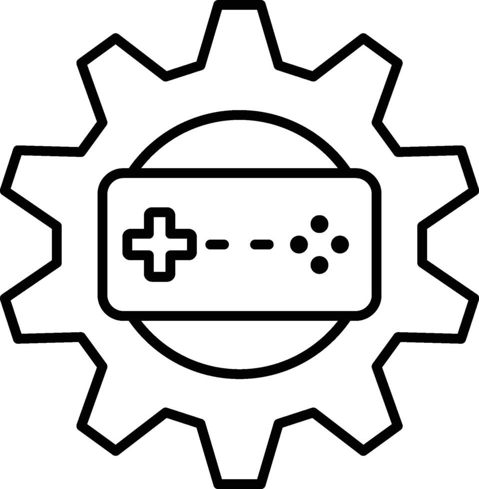 game, setting, game controller icon. Simple thin line, outline of esport icons for UI and UX, website or mobile application on white background vector