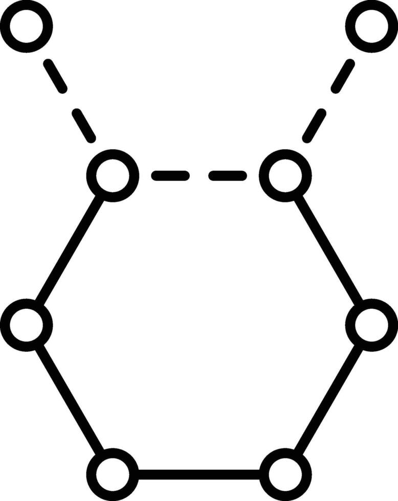 molecules icon. Simple thin line, outline of Biology icons for UI and UX, website or mobile application on white background vector