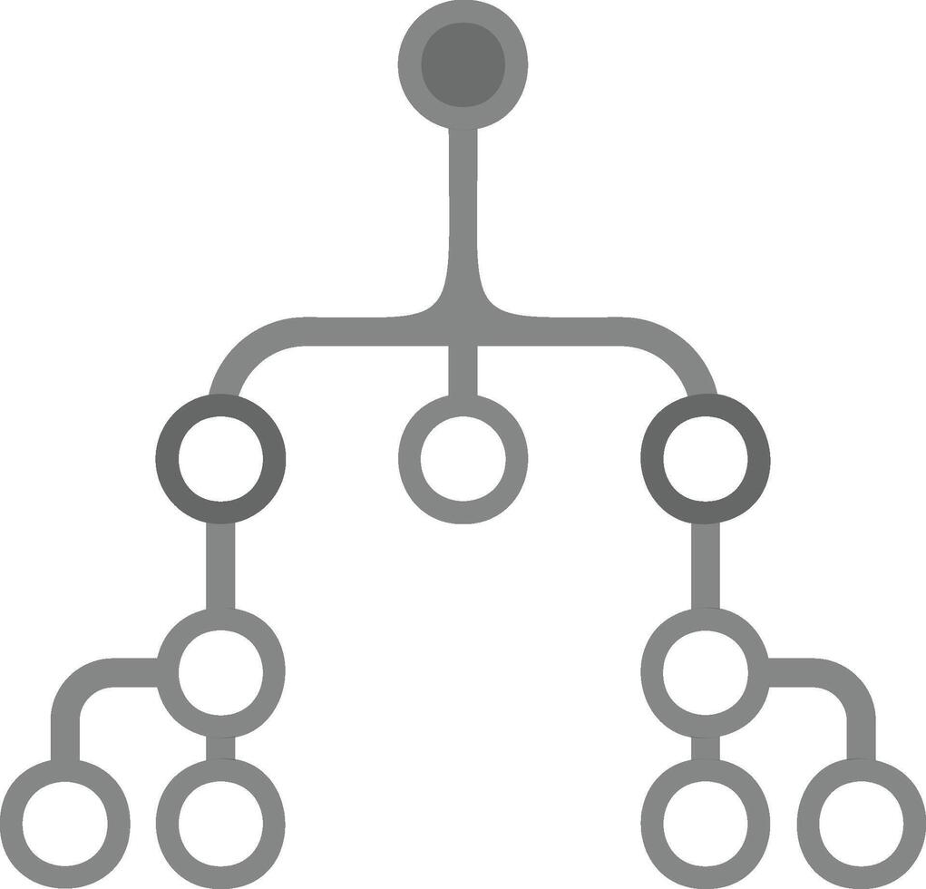 technology system icon. Modern schematic glyph representing systems and architecture for web and app interfaces on a white background. vector