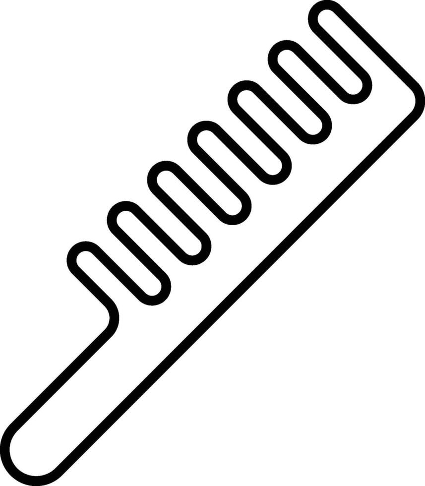 Minimalist comb icon line art with subtle world map backdrop for clean beauty and grooming app design vector