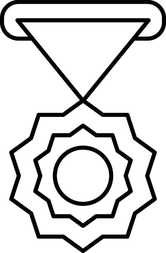 Award, hanging medal icon. Simple thin line, outline of awards icons for ui and ux, website or mobile application on white background vector