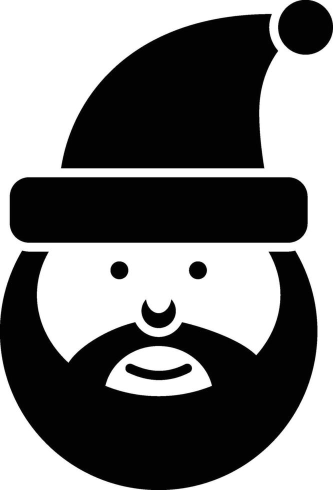 Santa Claus icon. Simple glyph of Christmas, New Year and holidays set for UI and UX, website or mobile application on white background vector