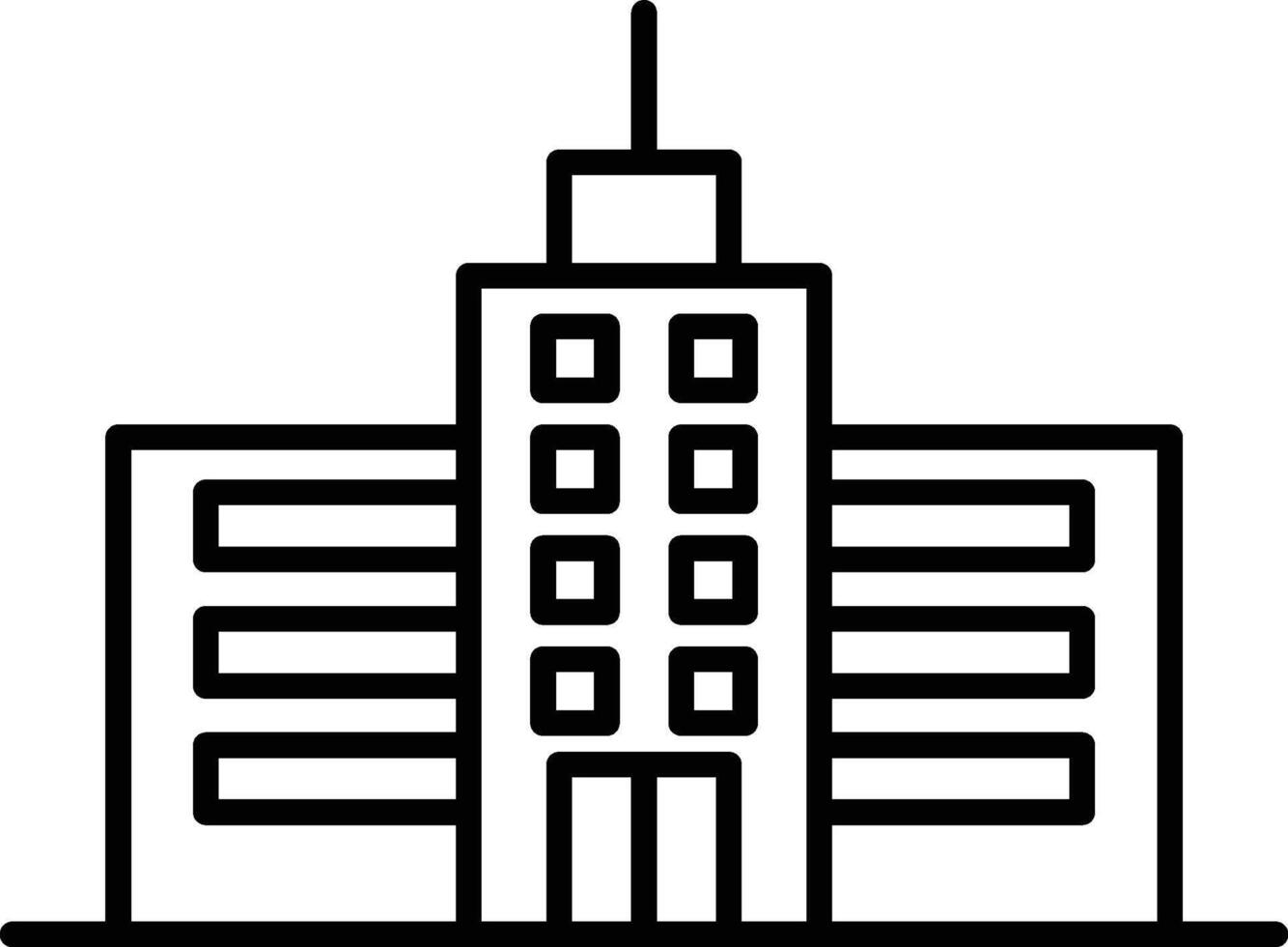 urban structure icon. Simple thin line, outline of Buildings icons for UI and UX, website or mobile application on dark blue gradient background on the background of a light map vector