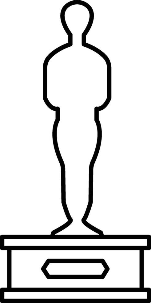 Award, figurine icon. Simple thin line, outline of awards icons for ui and ux, website or mobile application on white background vector