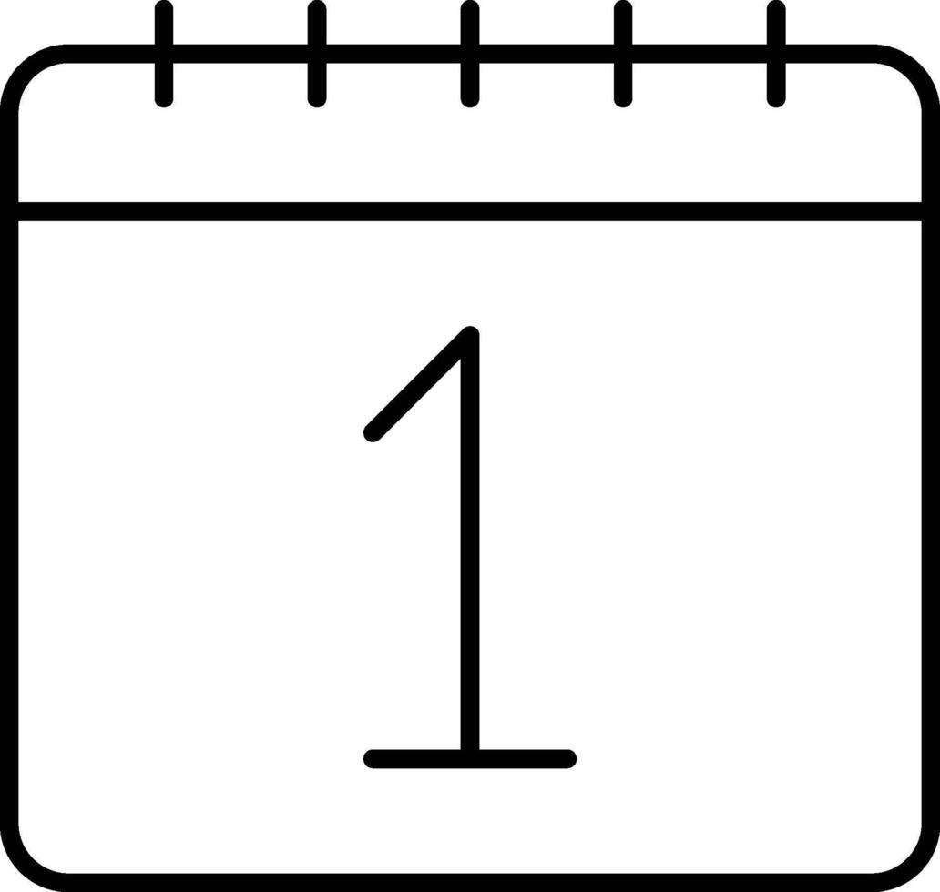 Calendar, 1 icon. Simple thin line, outline of calendar icons for ui and ux, website or mobile application on white background vector