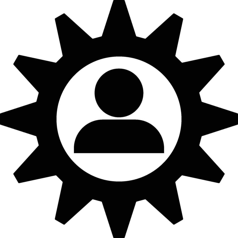 development, gear icon. Simple glyph of business set for UI and UX, website or mobile application on white background vector