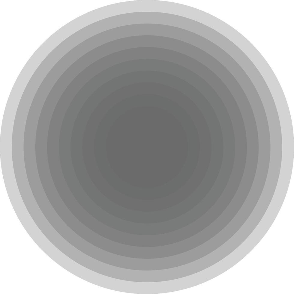 concentric diagram icon. Simple layered glyph for focus and hierarchical visuals in UI UX on a white background. vector