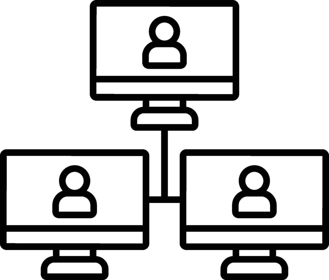 local, game, multiplayer icon. Simple thin line, outline of esport icons for UI and UX, website or mobile application on white background vector