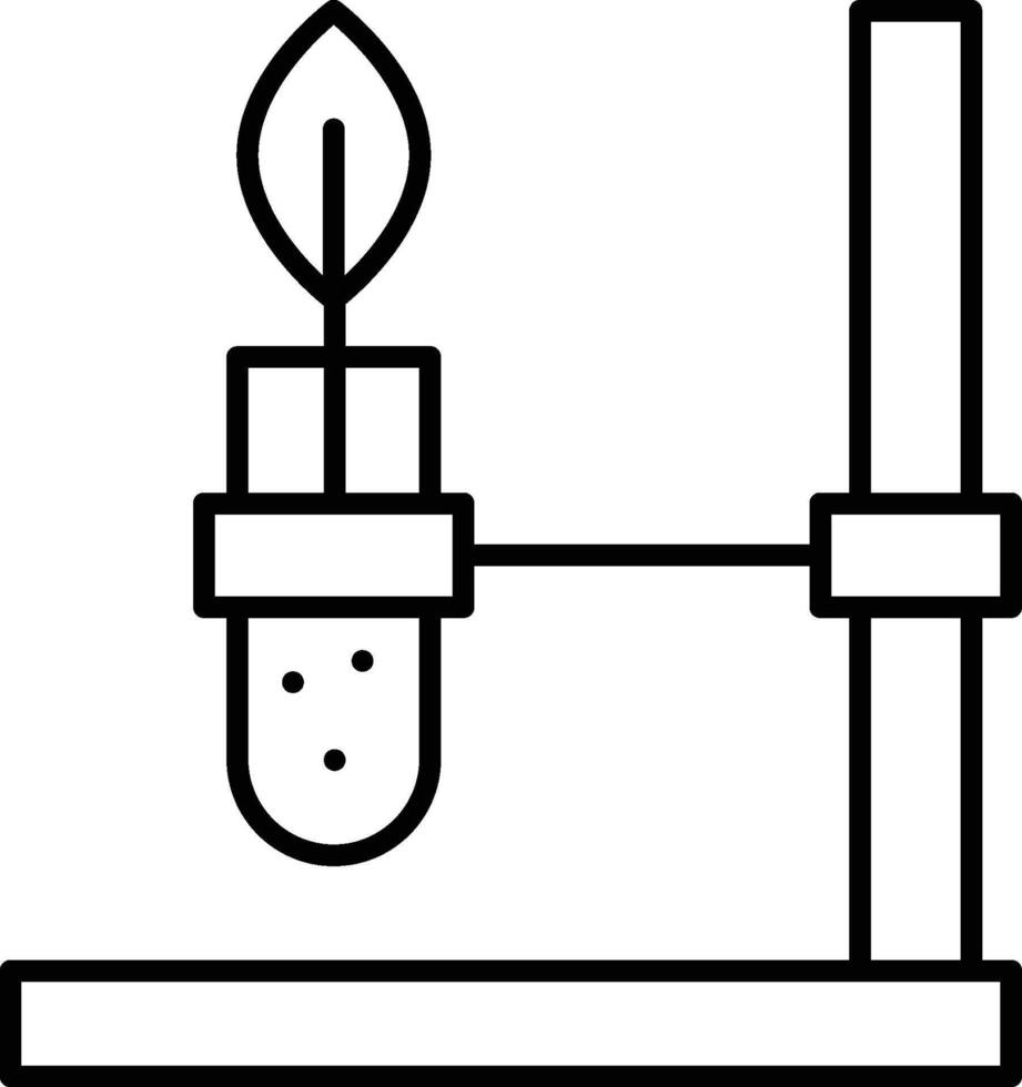 plant, biology icon. Simple thin line, outline of Biology icons for UI and UX, website or mobile application on white background vector