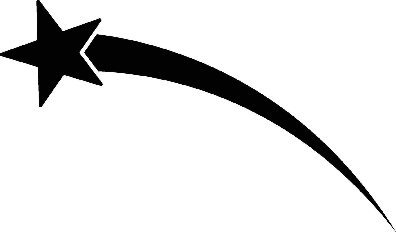 Flying star fireworks icon. Simple glyph of Christmas, New Year and holidays set for UI and UX, website or mobile application on white background vector