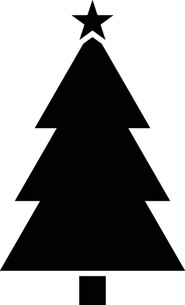 Christmas tree, fir-tree in the snow icon. Simple glyph of Christmas, New Year and holidays set for UI and UX, website or mobile application vector