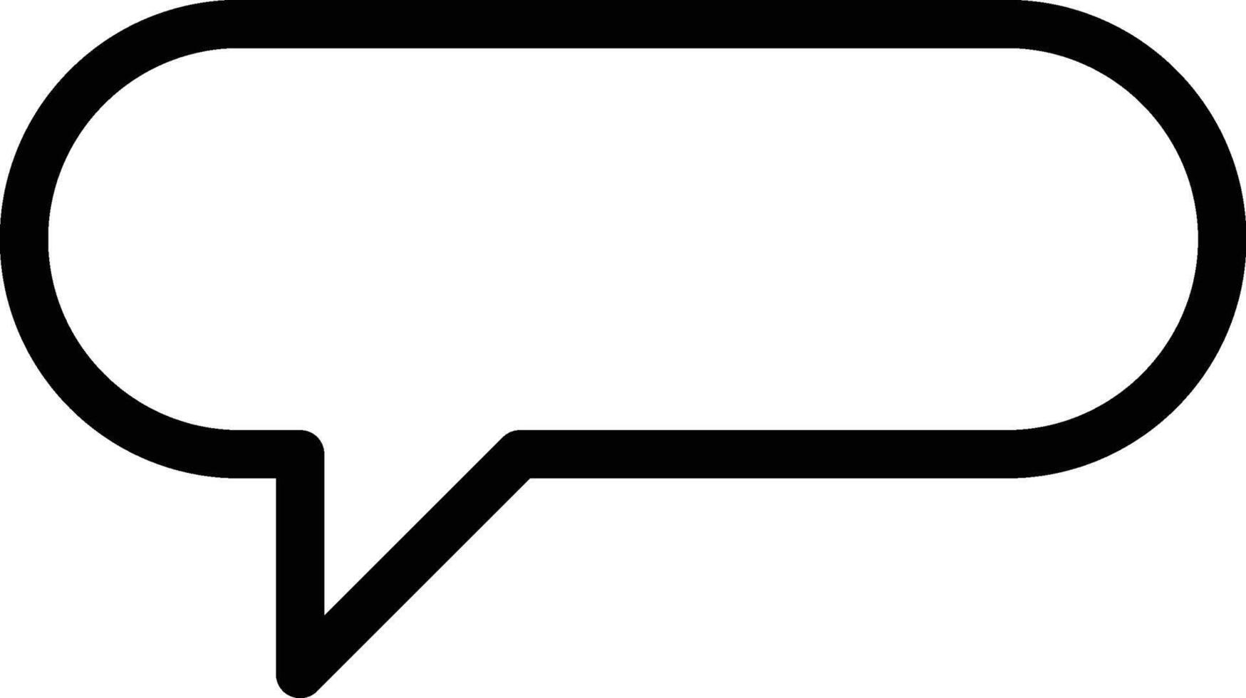 message, chat icon. Simple thin line, outline of chat bubble icons for UI and UX, website or mobile application on white background vector