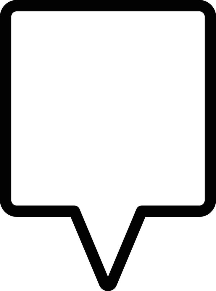 speech bubble, chat icon. Simple thin line, outline of chat bubble icons for UI and UX, website or mobile application on white background vector