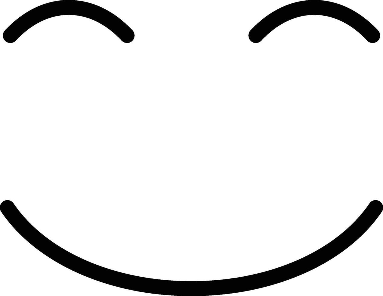 smiling, face, with, smiling, eyes icon. Simple thin line, outline of Emotion icons for UI and UX, website or mobile application on white background vector