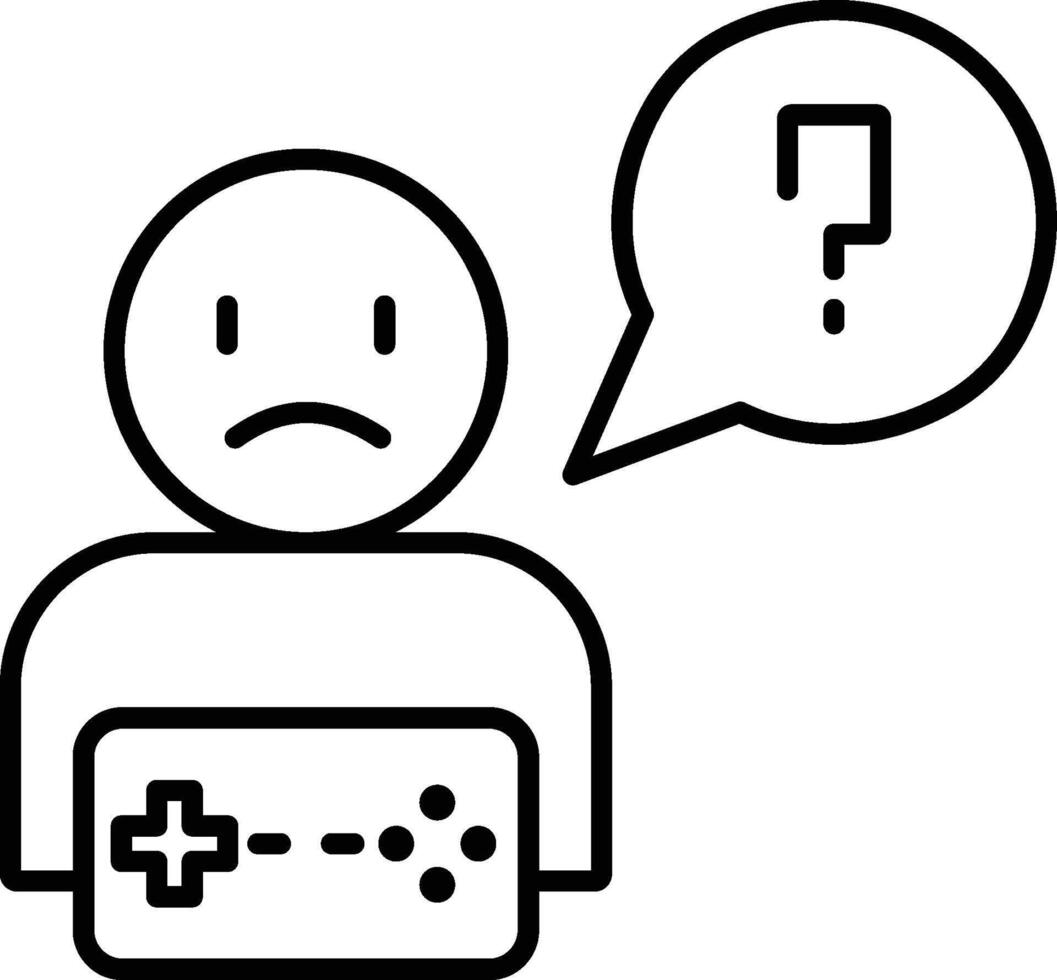 new player, game, game controller icon. Simple thin line, outline of esport icons for UI and UX, website or mobile application on white background vector