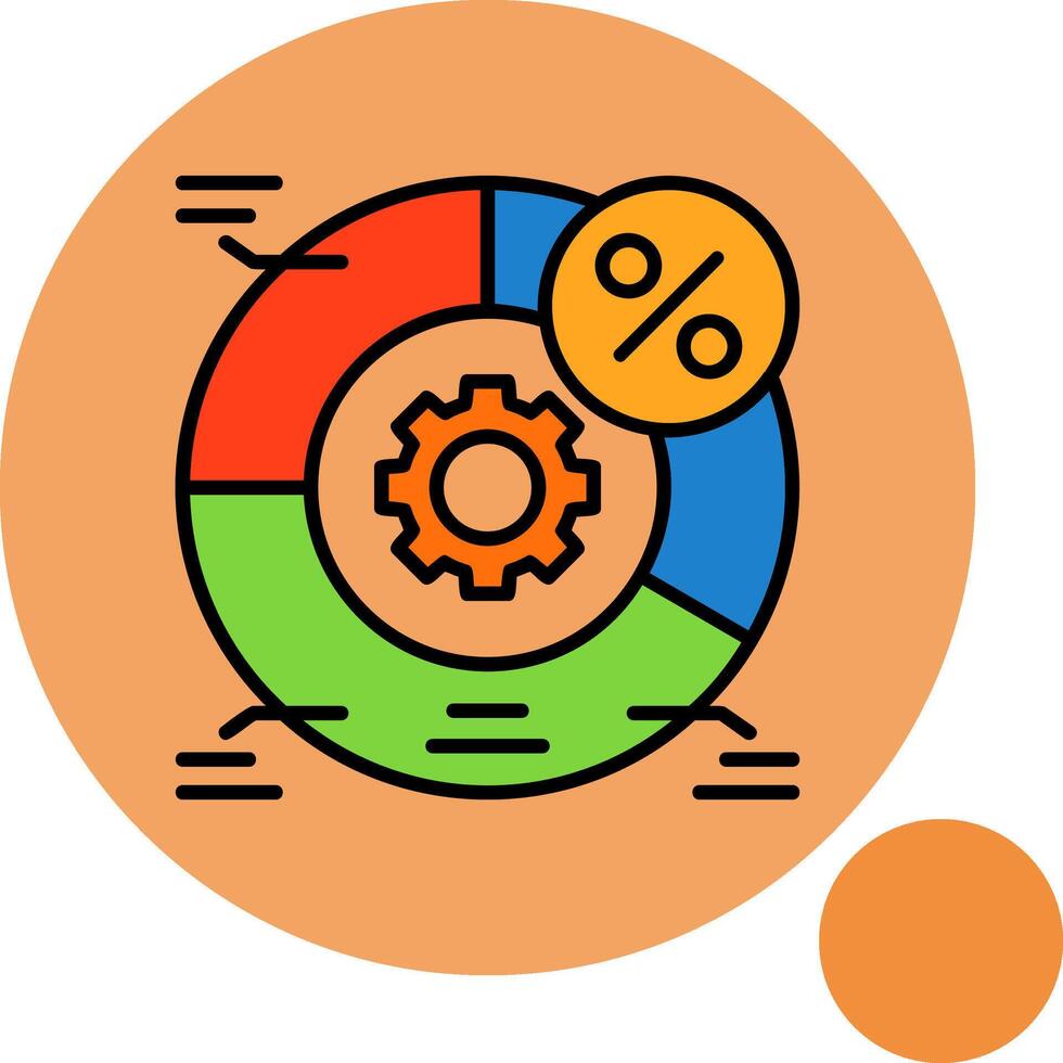 ab pruebas circulo mínimo circulo icono diseño vector