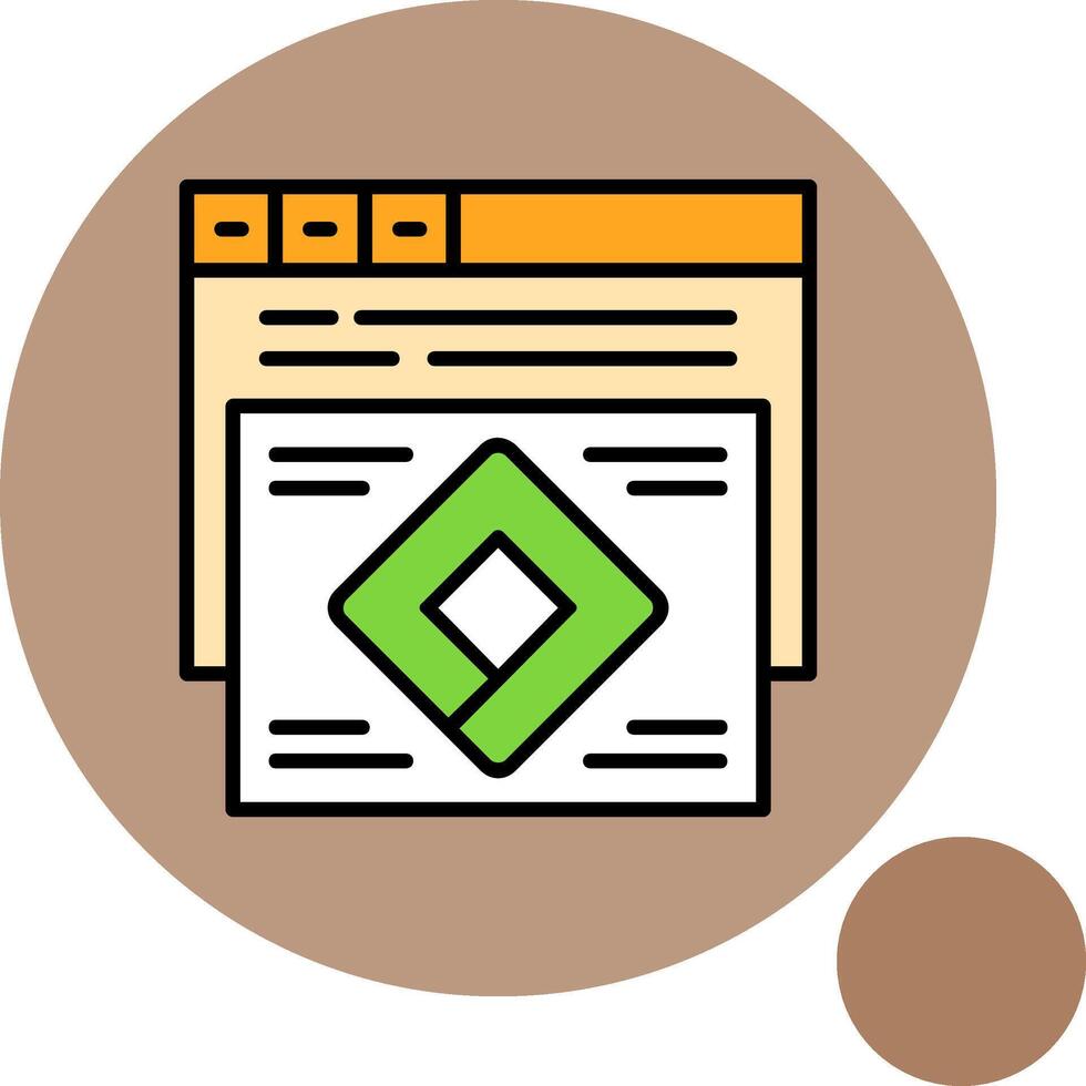 Attribution modeling Circle Minimal Filled Circle Icon vector