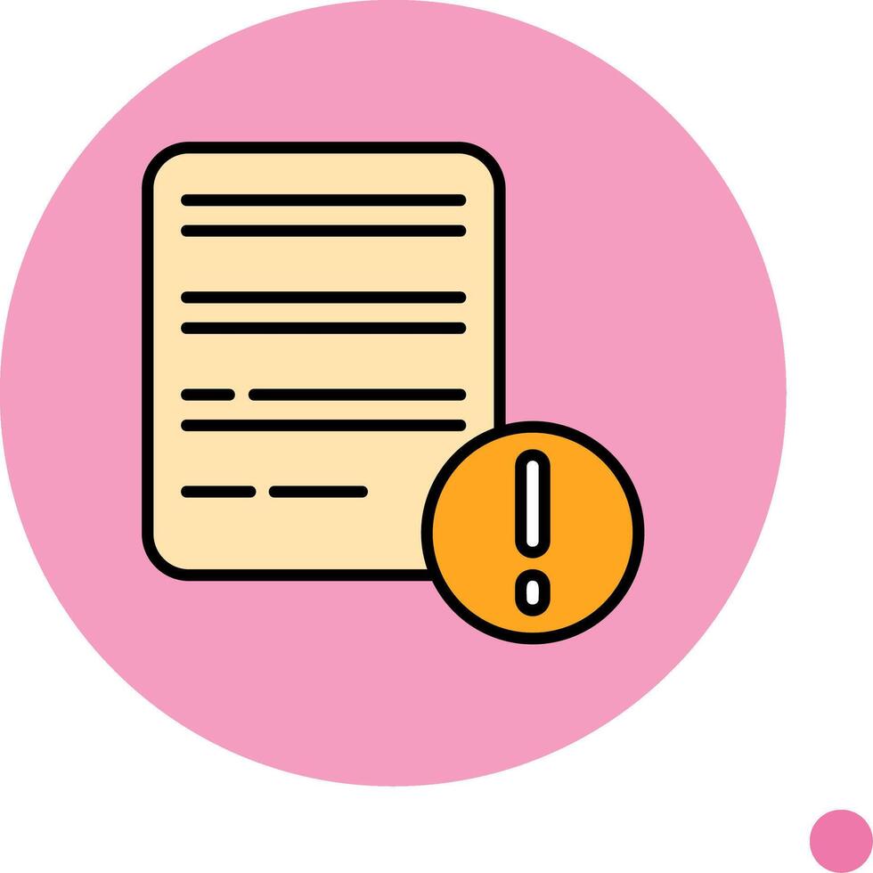 Writing Notification Minimal Filled Circle Icon vector