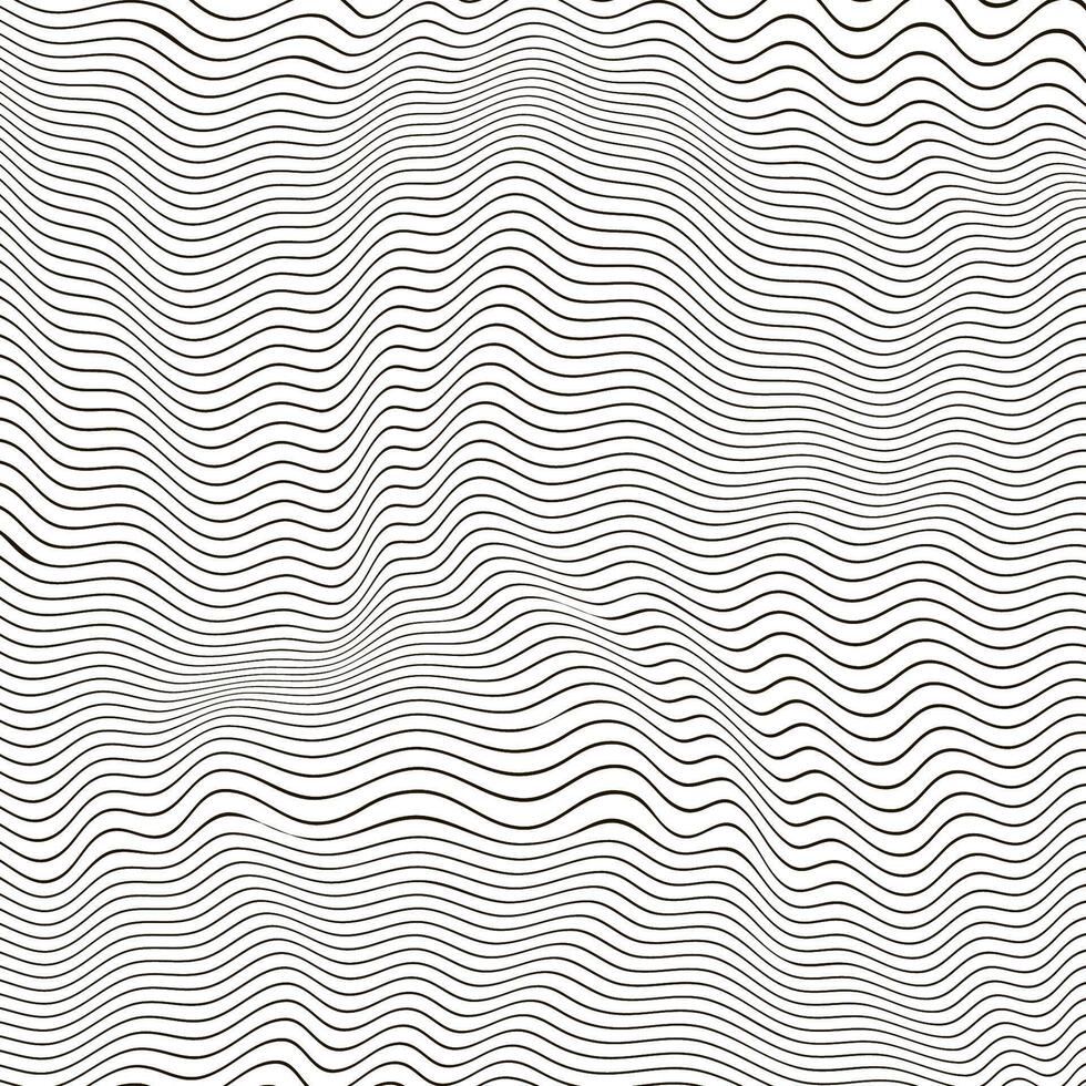 Abstract Black Line Pattern on White Background vector