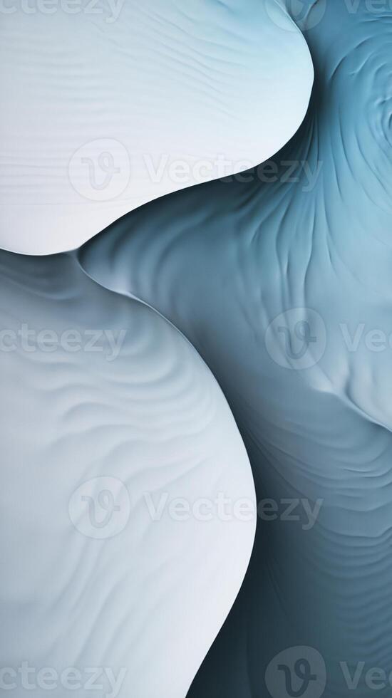 Soft blue abstract shapes with flowing textures create a calming visual effect. photo