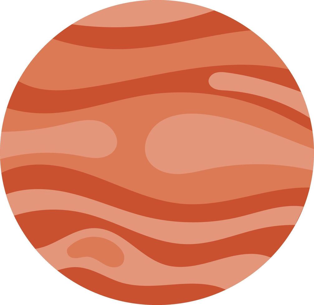 Planet Mars the Red World in Space vector