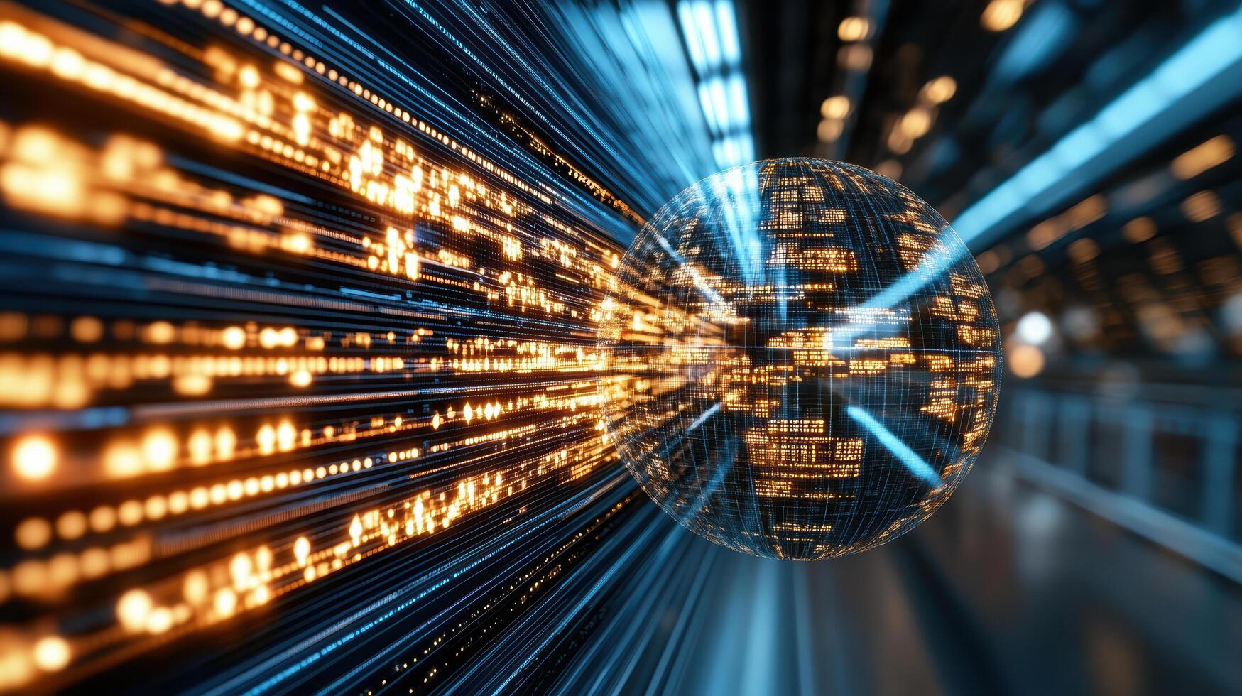 A digital image of a computer screen with data lines photo