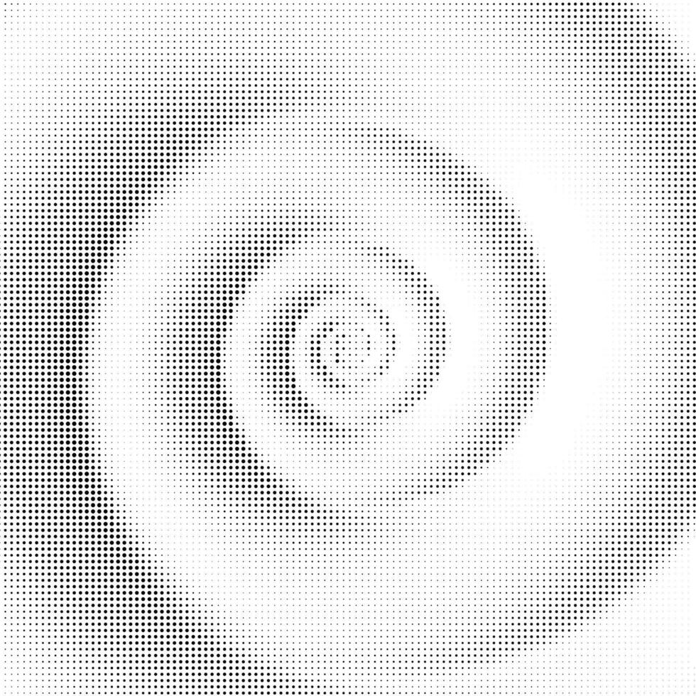Halftone Pattern. Set of Dots. Dotted Texture on White Background. Overlay Grunge Template. Distress Linear Design. Spiral Fade Monochrome Points. Pop Art Backdrop. vector