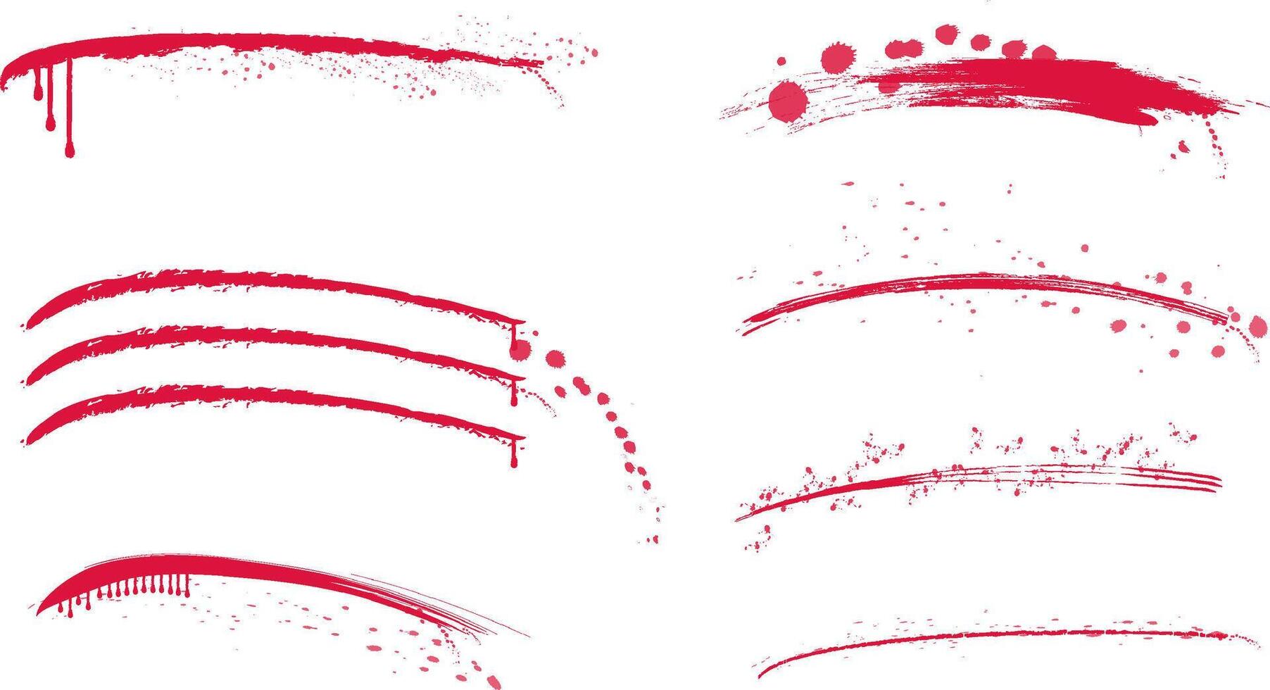 A vivid crimson trail marks a path on a blank surface, suggesting recent activity or a significant event. The texture varies, hinting at the intensity of the episode. vector