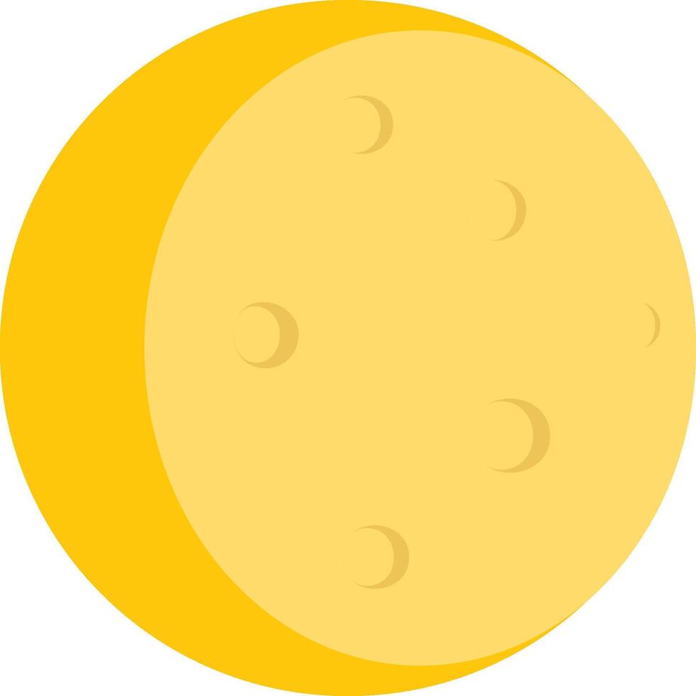 Moon color icon. Simple colored of halloween icons for ui and ux, website or mobile application on white background vector