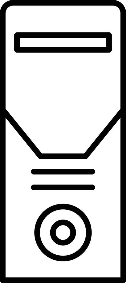 hardware, pc, server icon. Simple thin line, outline of hardware icons for UI and UX, website or mobile vector