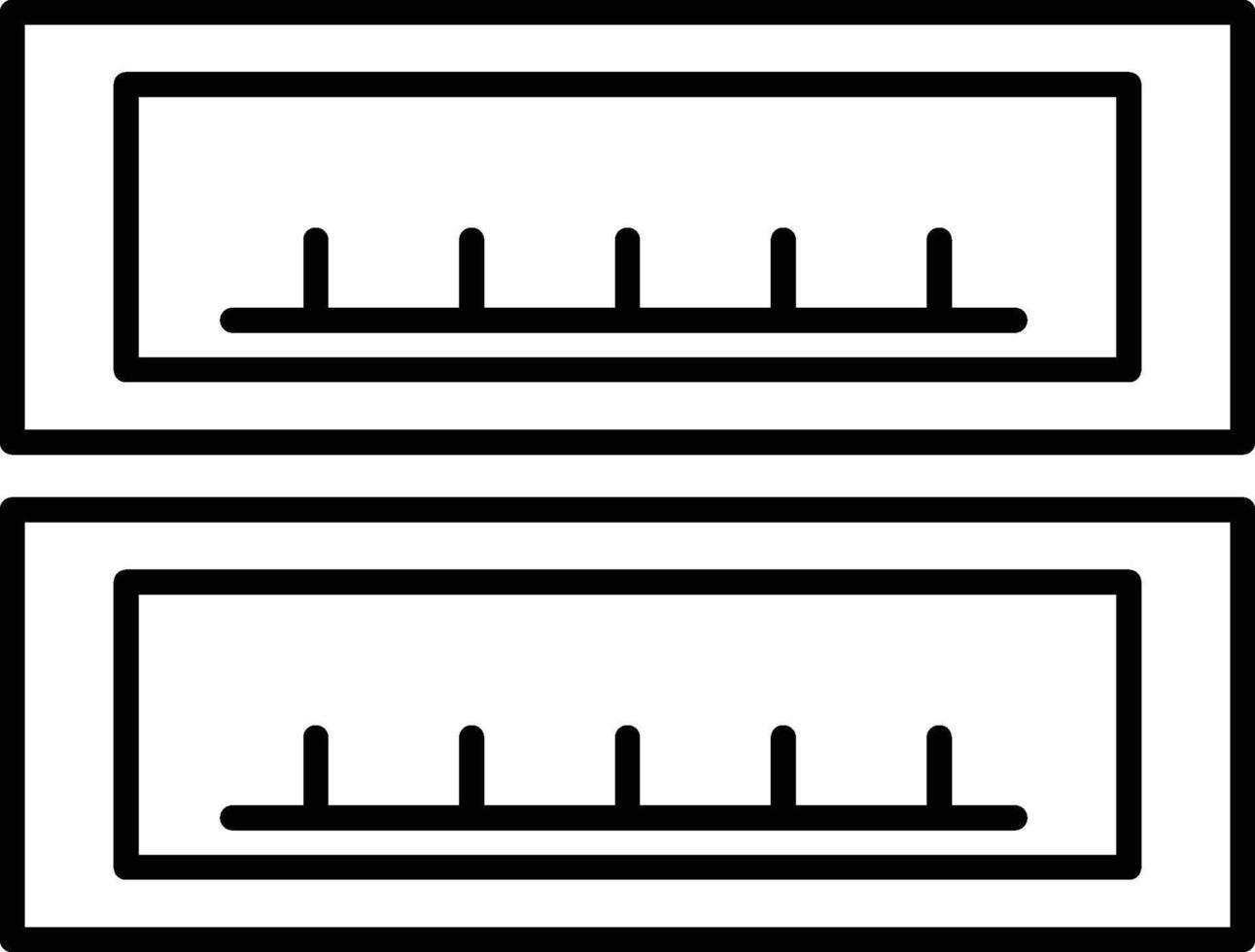 hardware, USB portable icon. Simple thin line, outline of hardware icons for UI and UX, website or mobile application on white background vector
