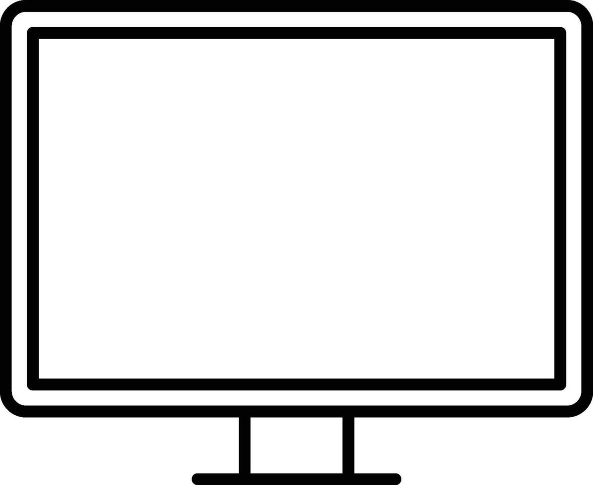 hardware, monitor, pc icon. Simple thin line, outline of hardware icons for UI and UX, website or mobile application on white background vector