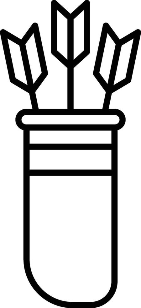 History, quiver icon. Simple thin line, outline of History icons for UI and UX, website or mobile application on white background vector