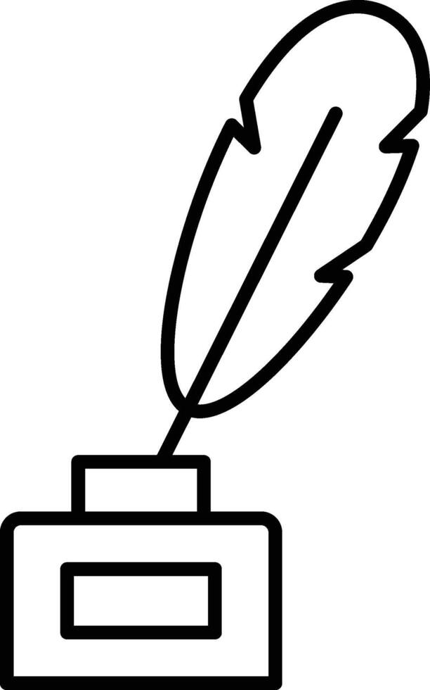 History, ink icon. Simple thin line, outline of History icons for UI and UX, website or mobile application on white background vector