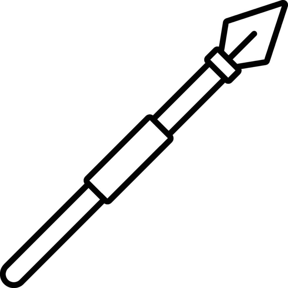 History, spear icon. Simple thin line, outline of History icons for UI and UX, website or mobile application on white background vector