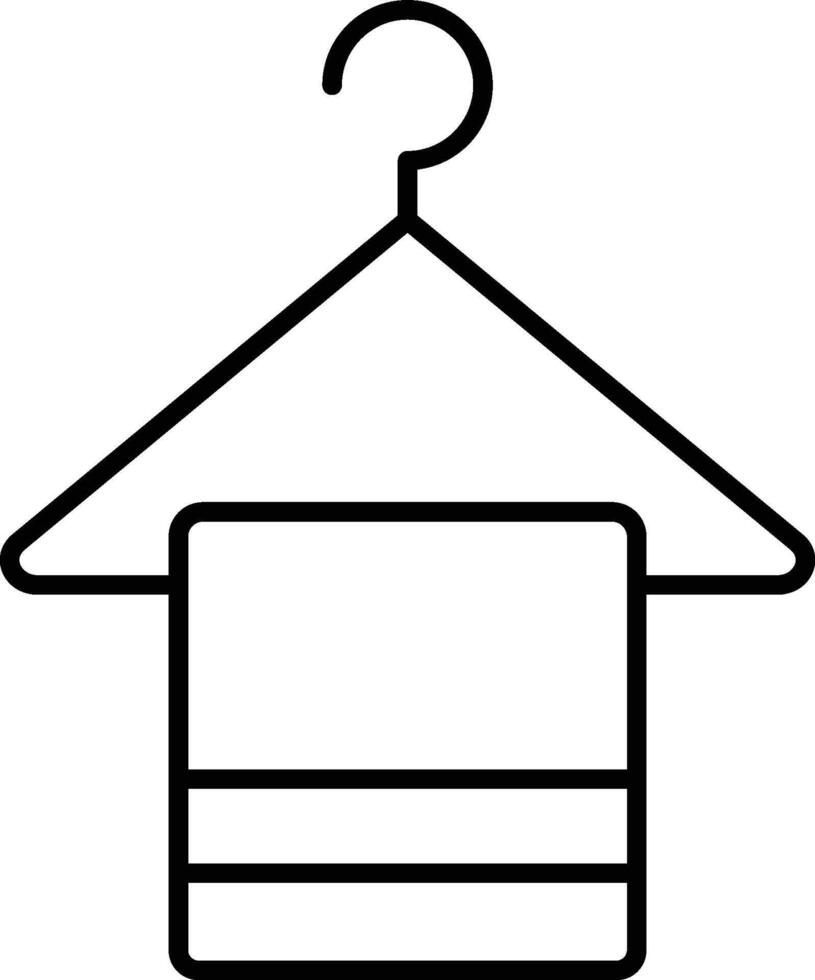 towel icon. Simple thin line, outline of Hotel Service icons for UI and UX, website or mobile application on white vector