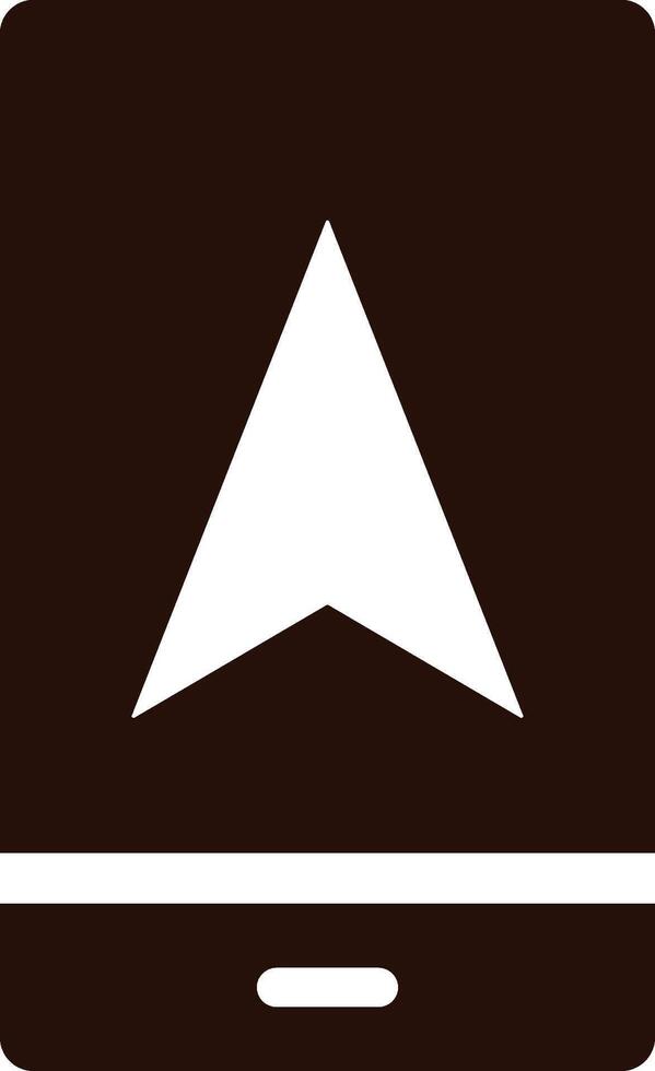 mobile, cursor, location icon. Simple glyph, flat of Location icons for UI and UX, website or mobile application on white background vector