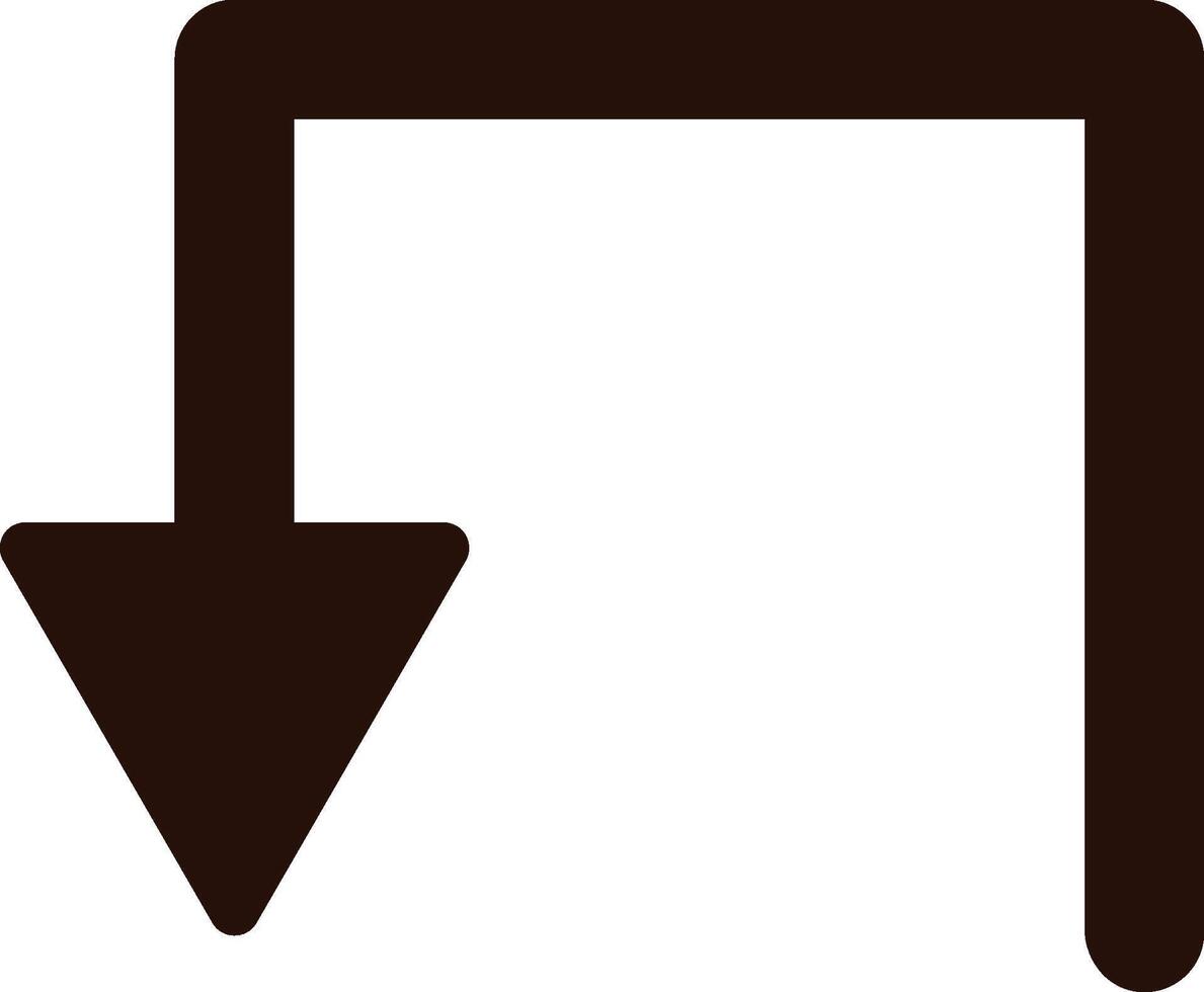 u-turn icon. Simple glyph, flat of Location icons for UI and UX, website or mobile application on white background vector