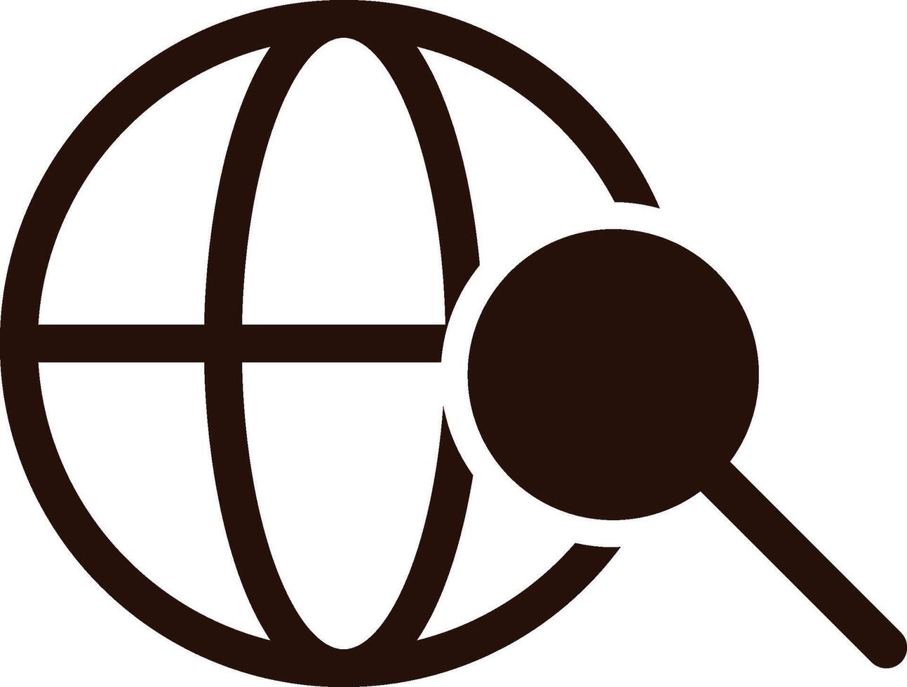 search, global icon. Simple glyph, flat of Location icons for UI and UX, website or mobile application on white background vector