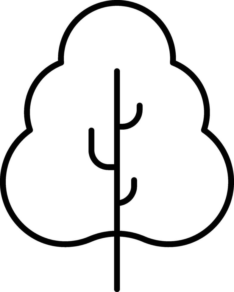 Botany leaf icon. Simple thin line, outline of Leaves icons for UI and UX, website or mobile application on white background vector