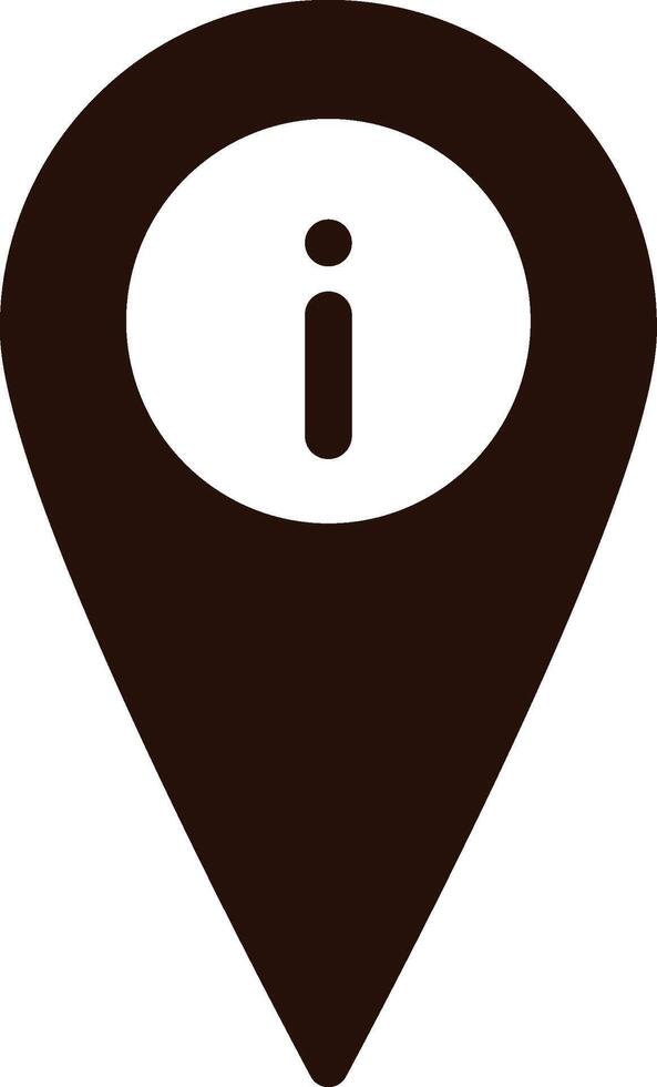 location, info icon. Simple glyph, flat of Location icons for UI and UX, website or mobile application on white vector