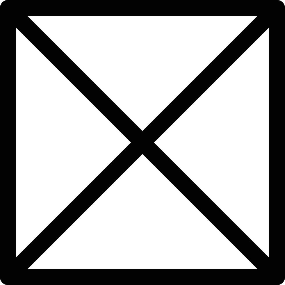 do not dry, rectangle icon. Simple thin line, outline of Laundry icons for UI and UX, website or mobile application on white background vector