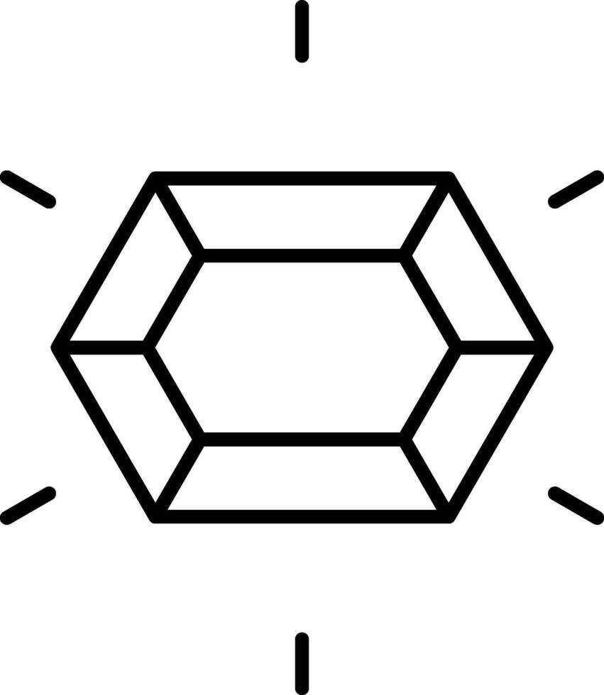 History, ruby icon. Simple thin line, outline of History icons for UI and UX, website or mobile application on white background vector