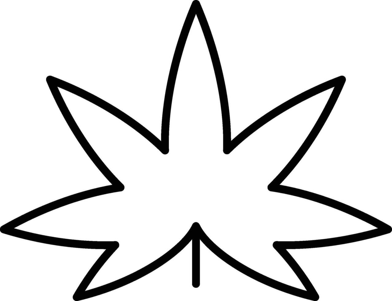 Willow leaf icon. Simple thin line, outline of Leaves icons for UI and UX, website or mobile application on white background vector