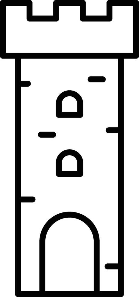 History, tower icon. Simple thin line, outline of History icons for UI and UX, website or mobile application on white vector
