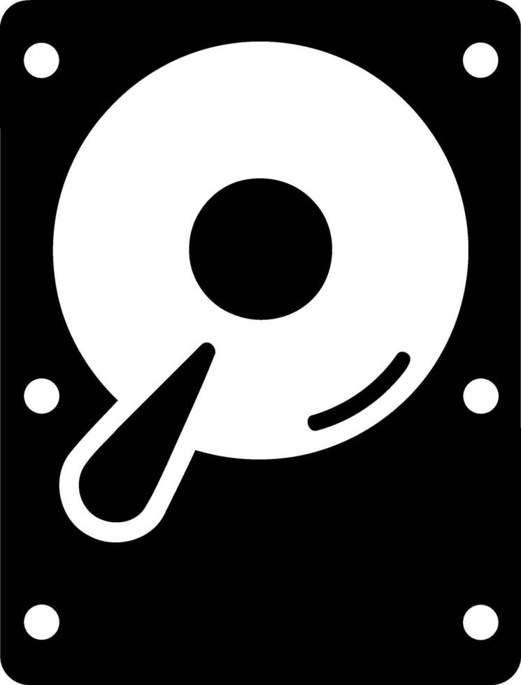 Classic hard drive icon simple digital storage symbol for technology and data concepts vector