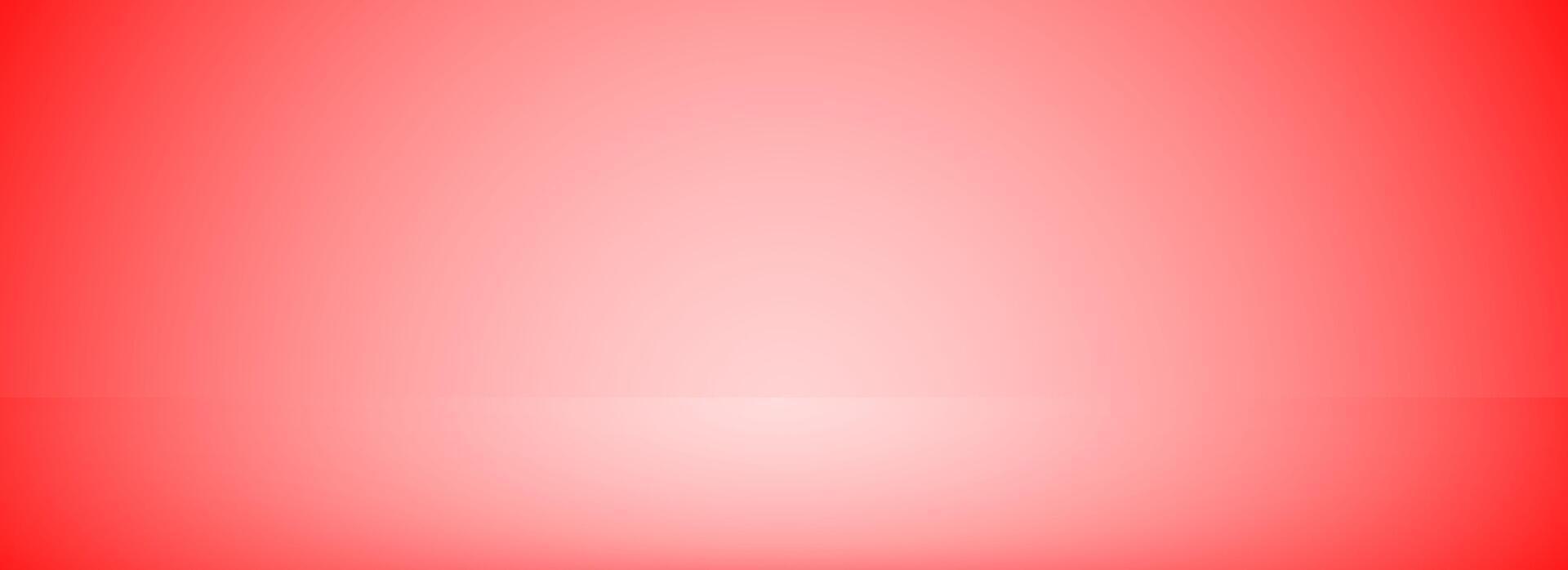Red studio scene wallpaper. Smooth gradient podium background. Bright shelf or wall backdrop for mockup, presentation, template, product showcase. Abstract cherry room stage display vector